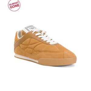 CHLOE Beige Suede Sneakers